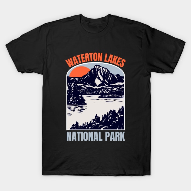 Waterton Lakes National Park T-Shirt by FullOnNostalgia